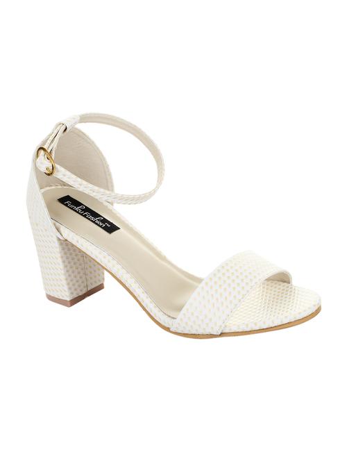 white ankle strap sandals - 15416120 -  Standard Image - 0