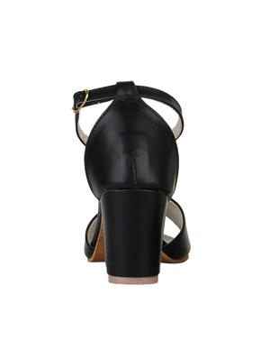 black ankle strap sandals - 15416124 - Standard Image - 3