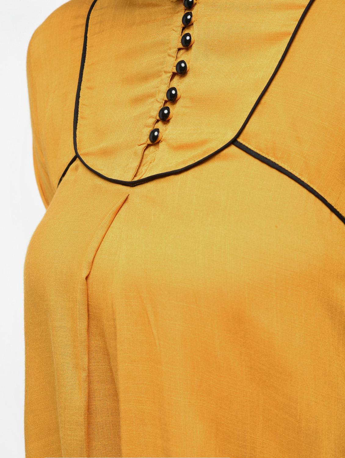 contrast piping detail asymmetric tunic - 15416343 - Zoom Image - 6