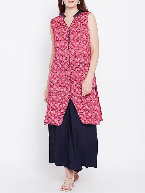 Straight printed kurta - 15416420 - Standard Image - 1