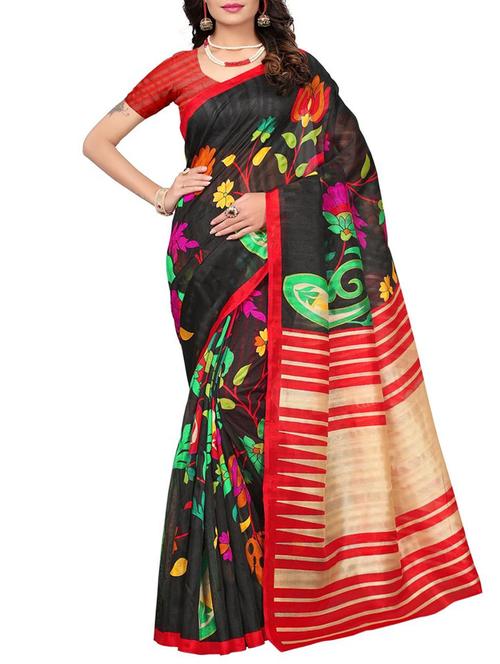 Floral bhagalpuri saree with blouse - 15416461 - Standard Image - 1