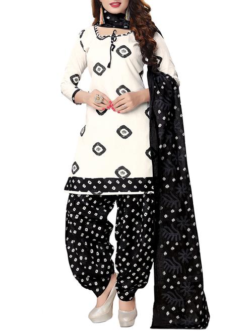 Printed unstitched salwar suit - 15416492 - Standard Image - 1