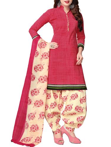 Printed unstitched salwar suit - 15416499 - Very Small Image - 1