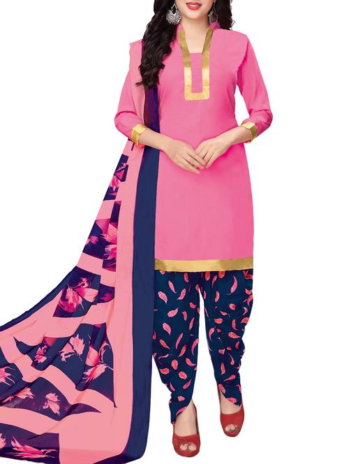 Printed unstitched salwar suit - 15416511 - Very Small Image - 1