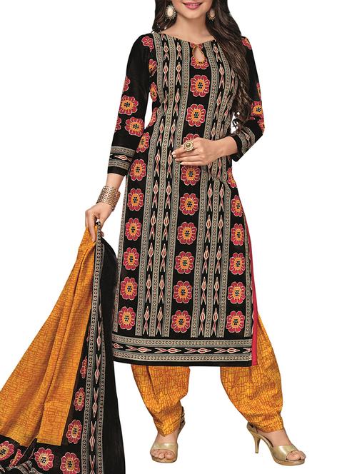 Printed unstitched salwar suit - 15416520 - Standard Image - 1
