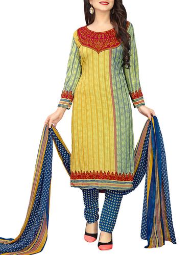 Printed unstitched salwar suit - 15416529 - Very Small Image - 1