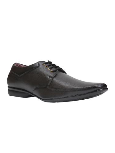 black leatherette lace-up derbys - 15416614 - Very Small Image - 1