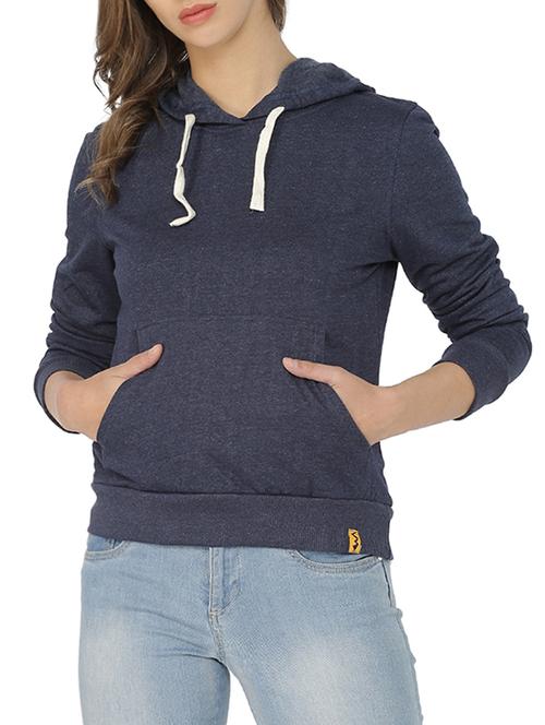 solid hooded sweatshirt - 15416638 - Standard Image - 1