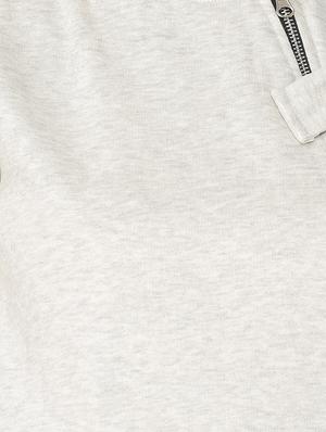 hooded zip detail sweatshirt - 15416652 - Standard Image - 4