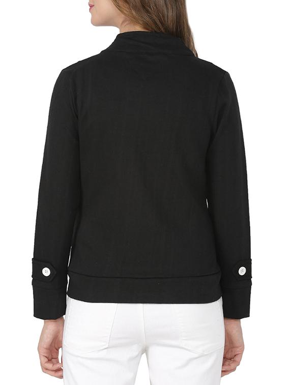 button down lapel neck jacket - 15416672 - Zoom Image - 3