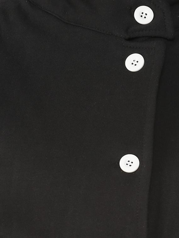button down lapel neck jacket - 15416672 - Zoom Image - 4