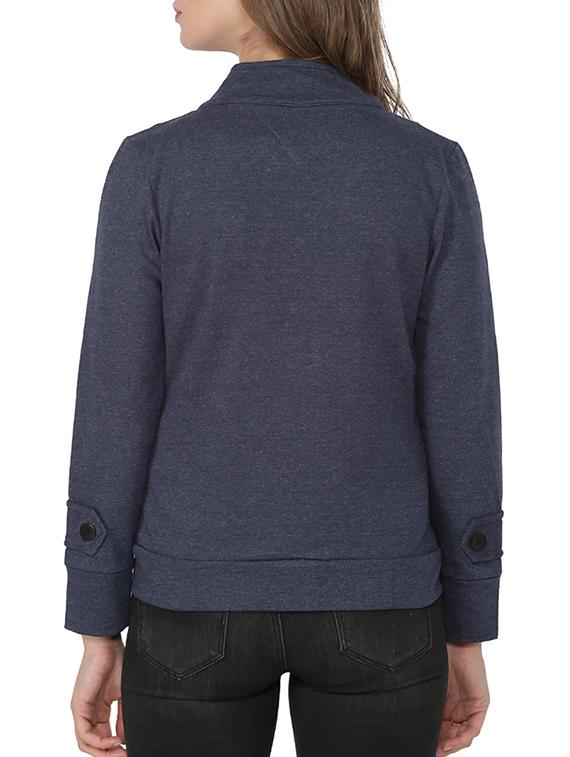 stylized neck button down jacket - 15416673 - Zoom Image - 3