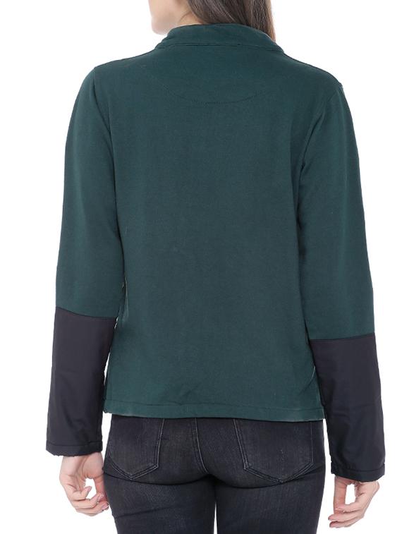 stylized neck zip up jacket - 15416677 - Zoom Image - 3