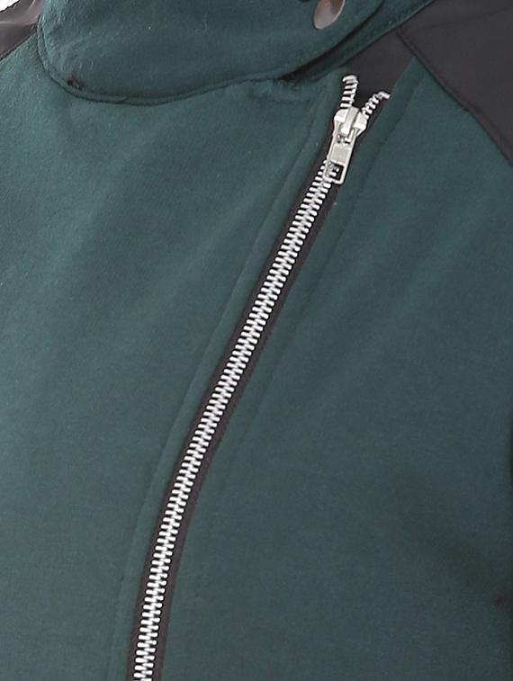 stylized neck zip up jacket - 15416677 - Zoom Image - 4