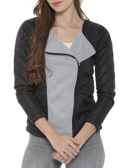 lapel neck quilted & padded jacket - 15416681 - Standard Image - 1