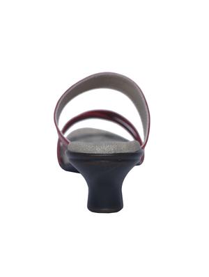 maroon slip on sandals - 15416720 - Standard Image - 3