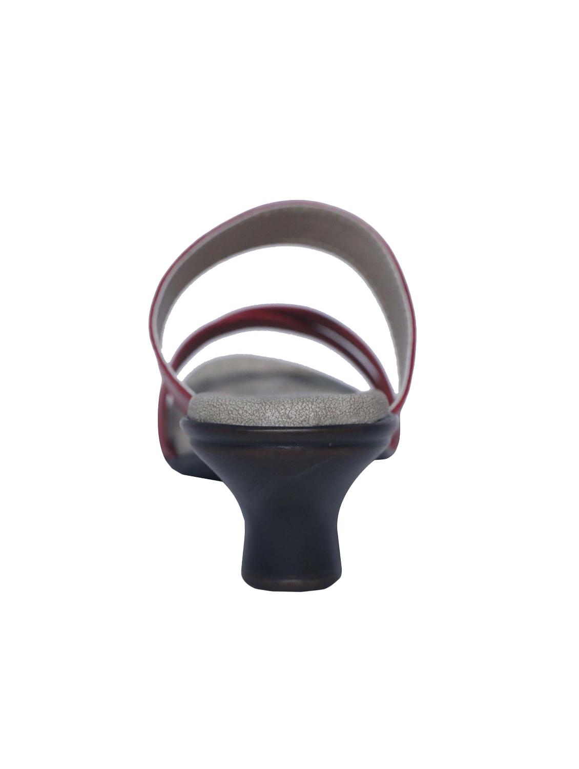 maroon slip on sandals - 15416720 - Zoom Image - 3