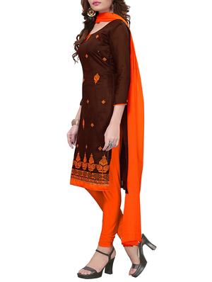 embroidered unstitched churidaar suit - 15416890 - Standard Image - 2