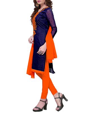 embroidered unstitched churidaar suit - 15416893 - Standard Image - 2