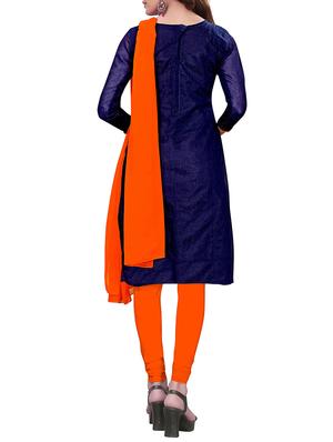 embroidered unstitched churidaar suit - 15416893 - Standard Image - 3
