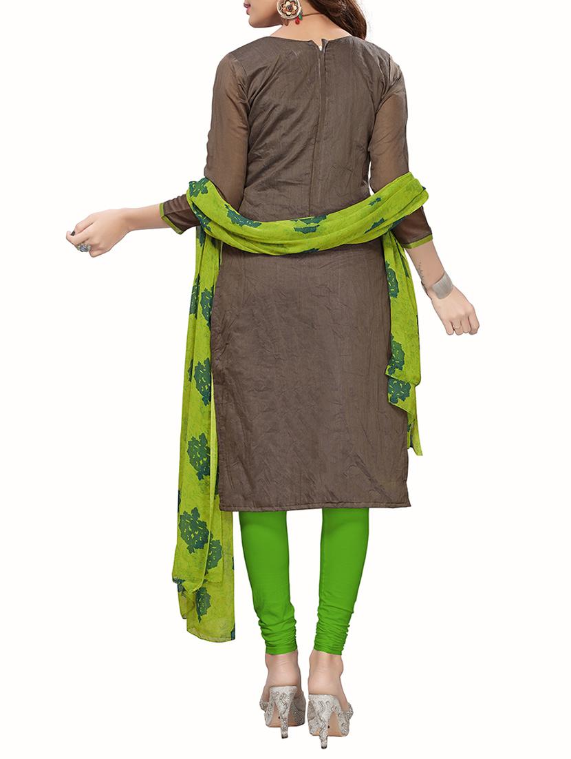 embroidered unstitched churidaar suit - 15416907 - Zoom Image - 3