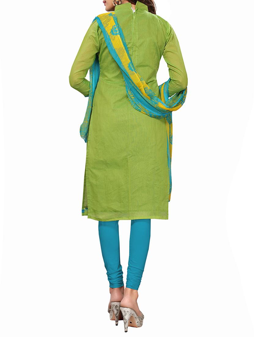 embroidered unstitched churidaar suit - 15416909 - Zoom Image - 3