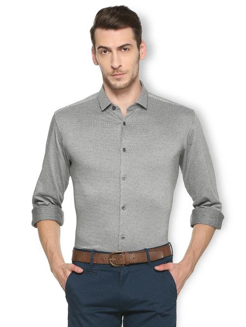 black cotton casual shirt - 15417090 - Standard Image - 1