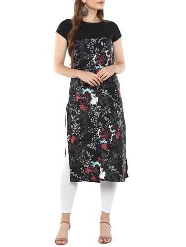 straight floral kurta - 15417137 - Very Small Image - 1