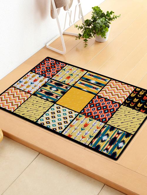 1 Pc Velvet finish Anti skid Doormat - 15417175 - Standard Image - 1