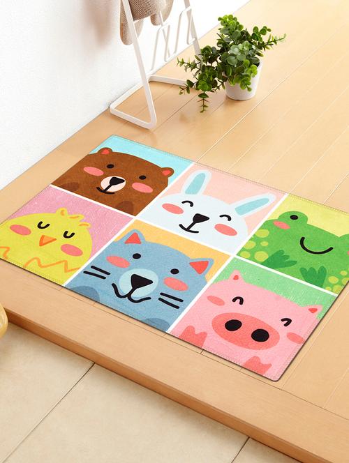 1 Pc Velvet finish Anti skid Doormat - 15417176 - Standard Image - 1