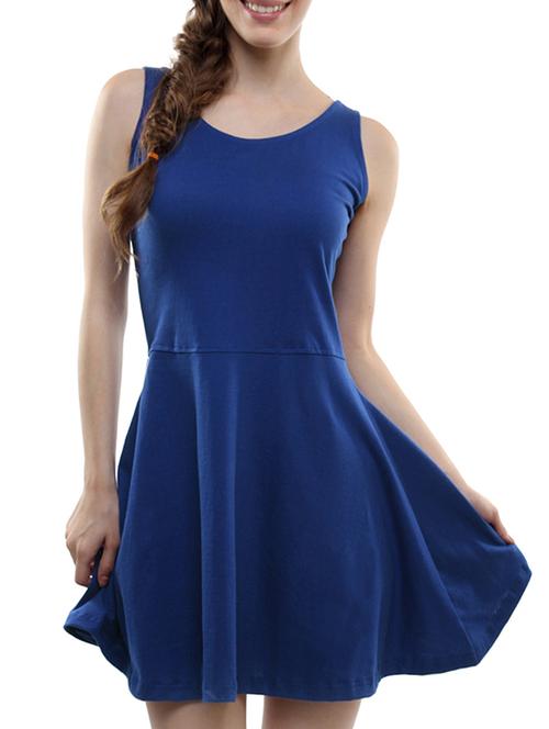 Cobalt blue skater dress - 15417286 - Standard Image - 1