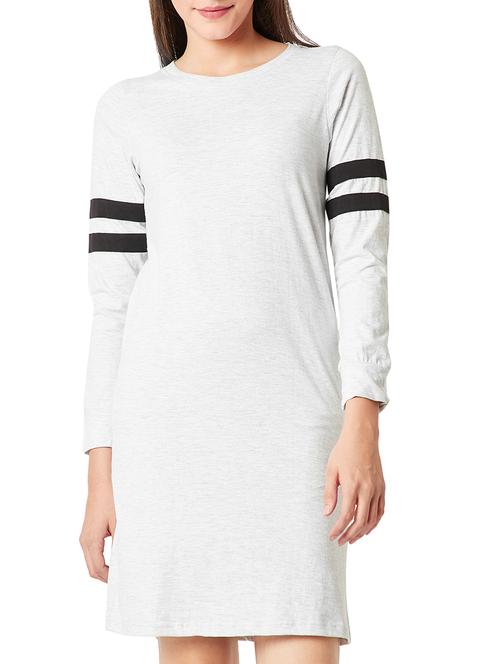 Melange varsity striped shift dress - 15417391 - Standard Image - 1