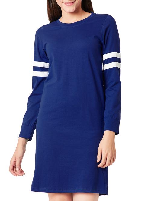 Varsity striped shift dress - 15417392 - Standard Image - 1