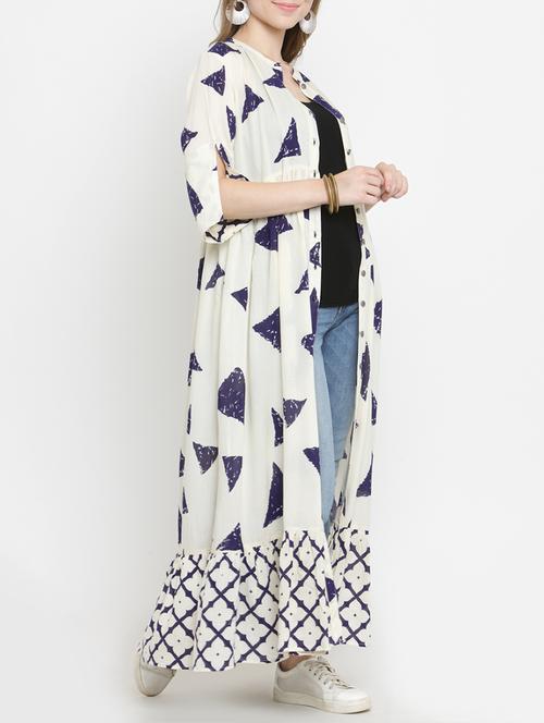 button down slit sleeved shrug - 15417957 - Standard Image - 1