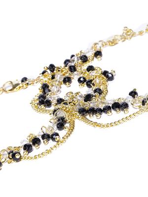 gold metal anklets - 15417975 - Standard Image - 3