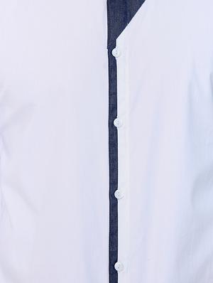 white cotton casual shirt - 15418122 - Standard Image - 4