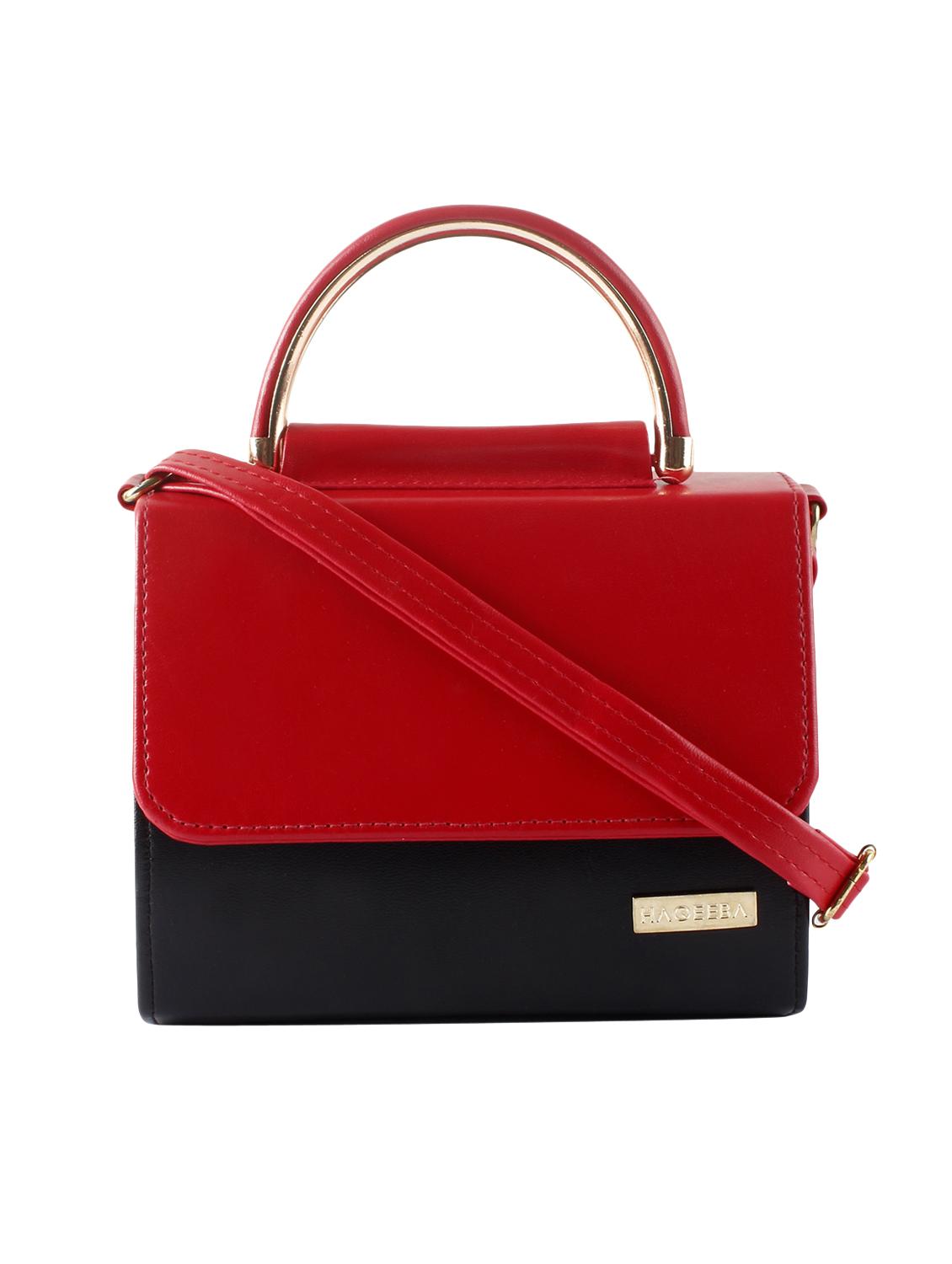 red leatherette (pu) regular sling bag - 15418173 - Zoom Image - 1