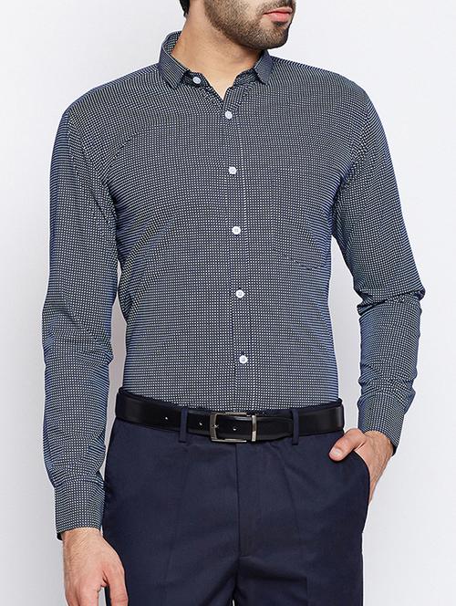 blue cotton formal shirt - 15418212 - Standard Image - 1