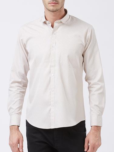 brown cotton blend casual shirt - 15418326 - Very Small Image - 1