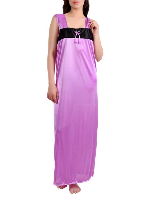 square neck bow detail nighty - 15418354 - Standard Image - 1