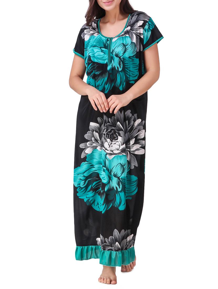 floral frilled hem nighty - 15418356 - Zoom Image - 1
