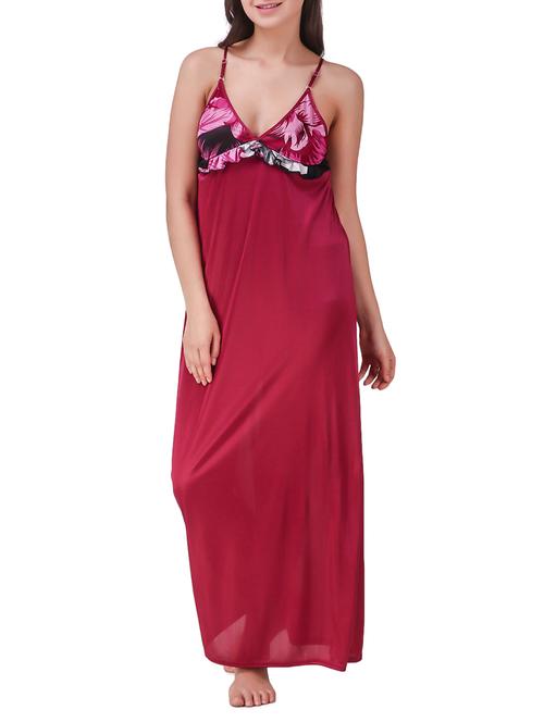 frill trim cami nighty - 15418364 - Standard Image - 1