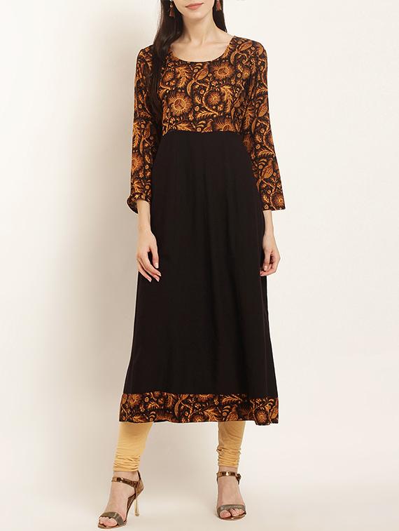 flared printed kurta - 15418423 - Zoom Image - 1