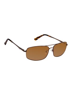 david blake brown rectangular polarized uv protected sunglass - 15418689 - Standard Image - 2