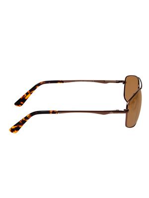 david blake brown rectangular polarized uv protected sunglass - 15418689 - Standard Image - 3