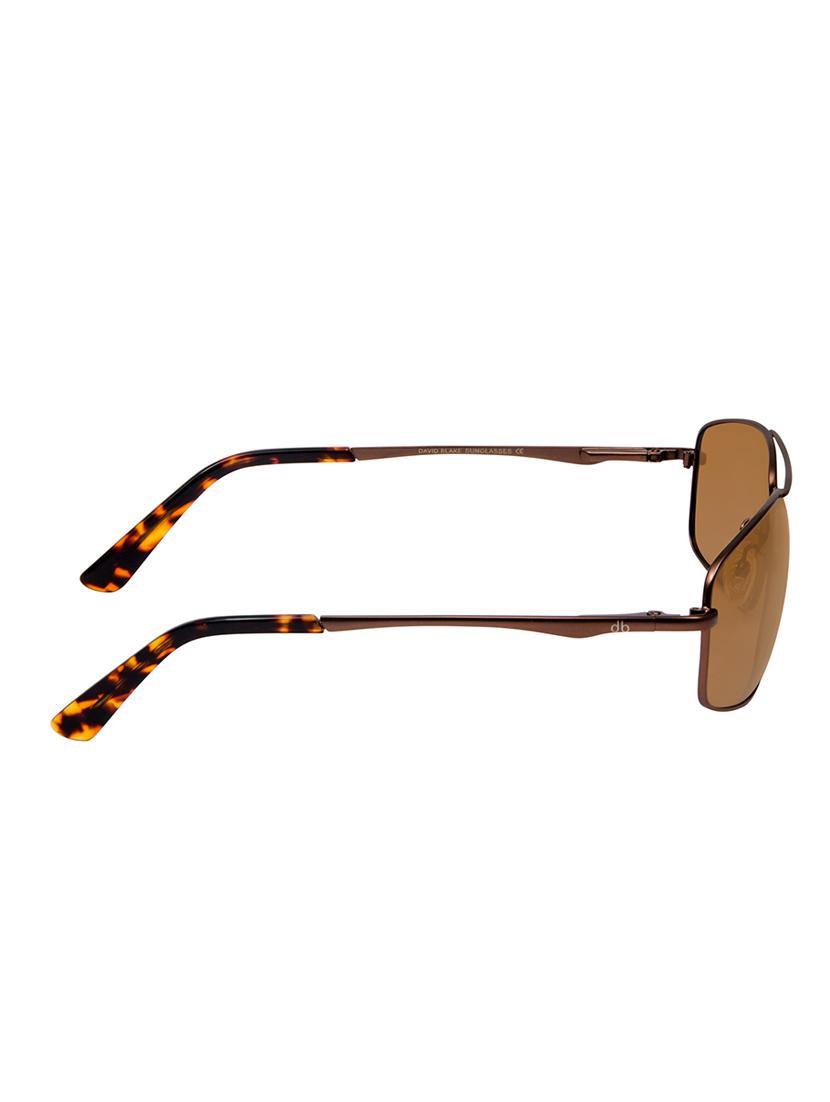 david blake brown rectangular polarized uv protected sunglass - 15418689 - Zoom Image - 3