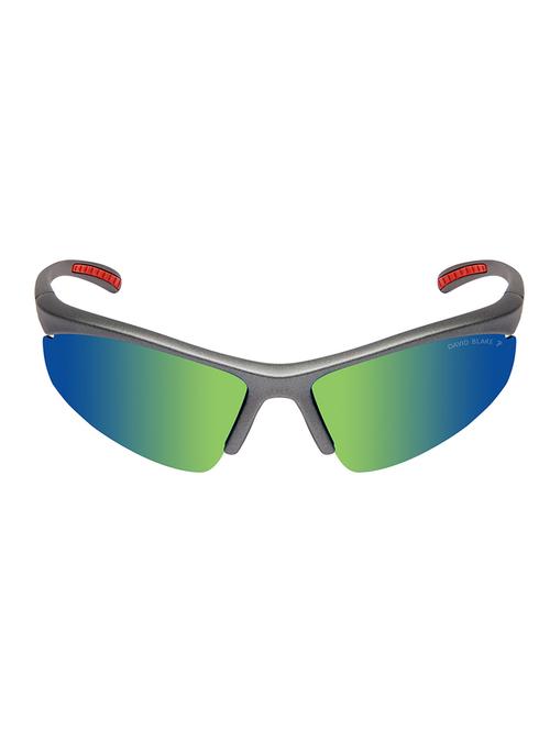 David Blake Green Sport Polarized Uv Protected Mirrored Sunglass - 15418713 - Very Small Image - 1