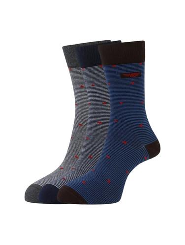 multi colored cotton ankle length socks - 15418768 - Very Small Image - 1