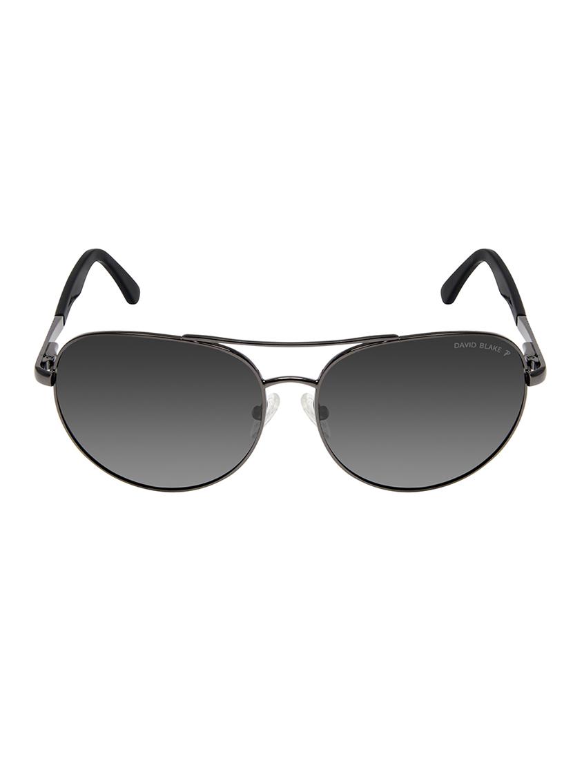 David Blake Grey Aviator Polarized Uv Protected Sunglass - 15418793 - Zoom Image - 1