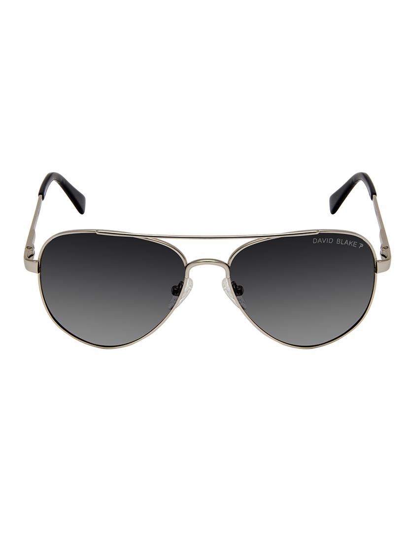 David Blake Grey Aviator Polarized Uv Protected Sunglass - 15418802 - Zoom Image - 1
